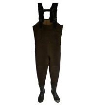 100% Waterproof Fly Fishing Neoprene Wader with Rubber Boots